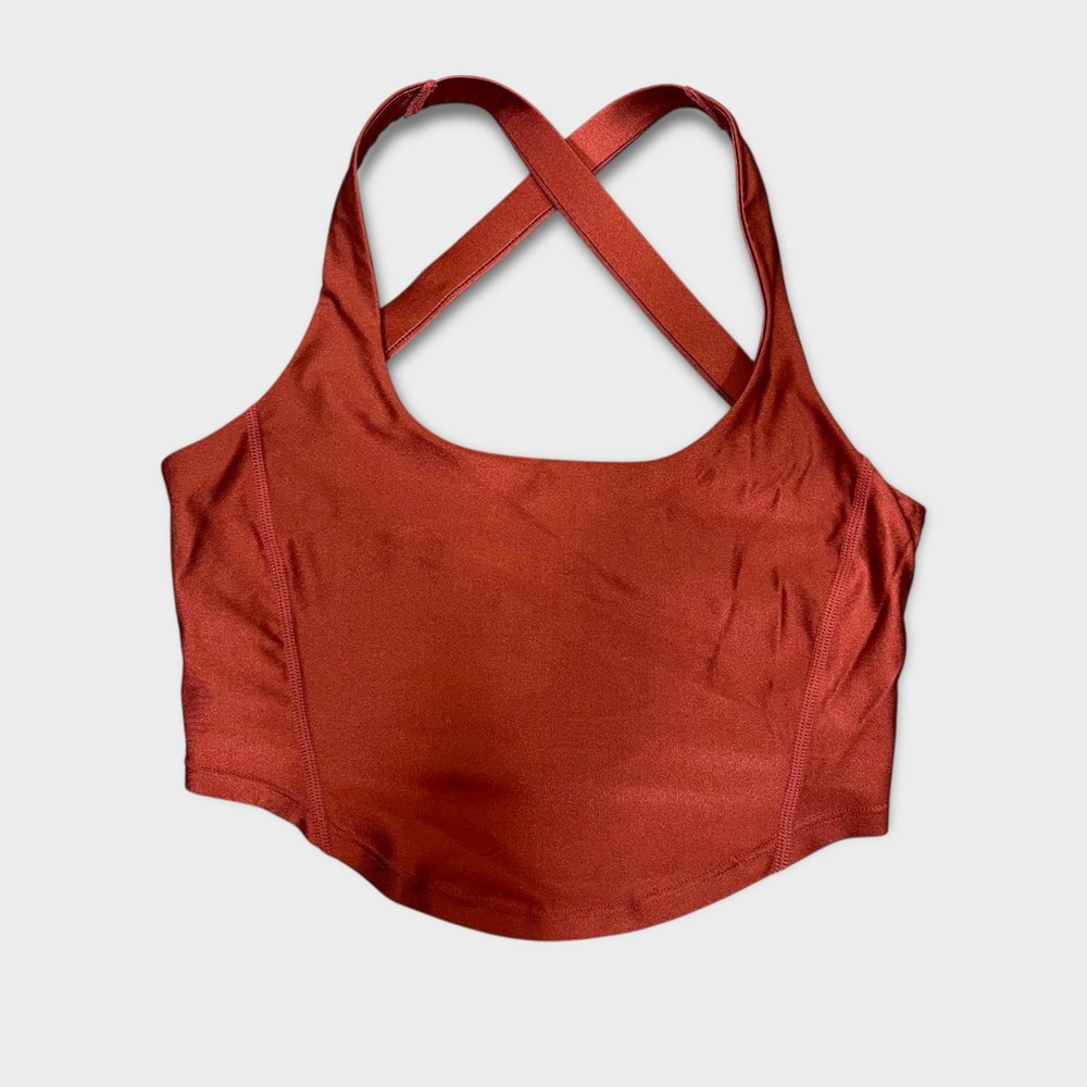 Free People Movement Shine Halter Cross‎ Back Sports Bra XS Small Athletic Gym